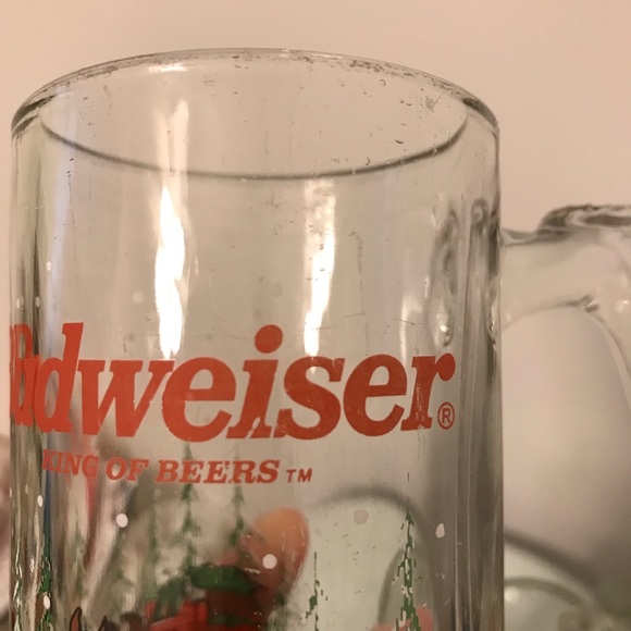 Vintage Budweiser Clydesdales Winter Beer Mugs - Picture 6 of 8